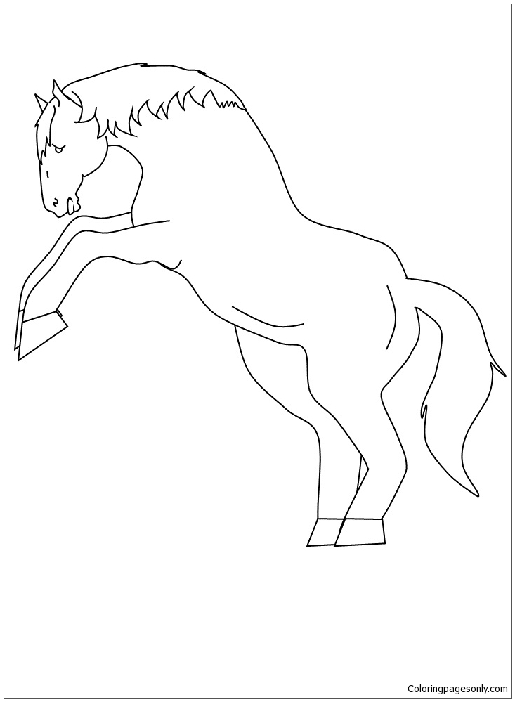 133 Free Horse Coloring Pages for Kids Printable 114