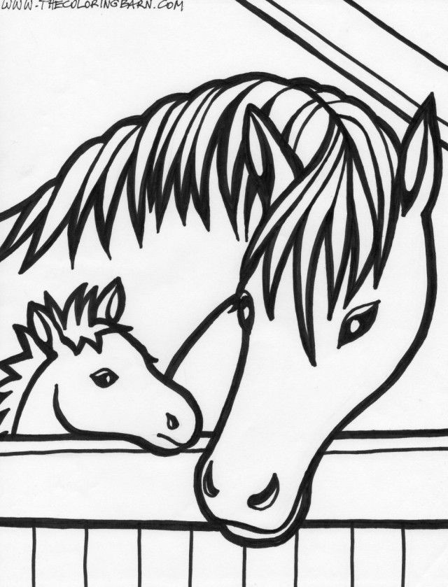 133 Free Horse Coloring Pages for Kids Printable 12