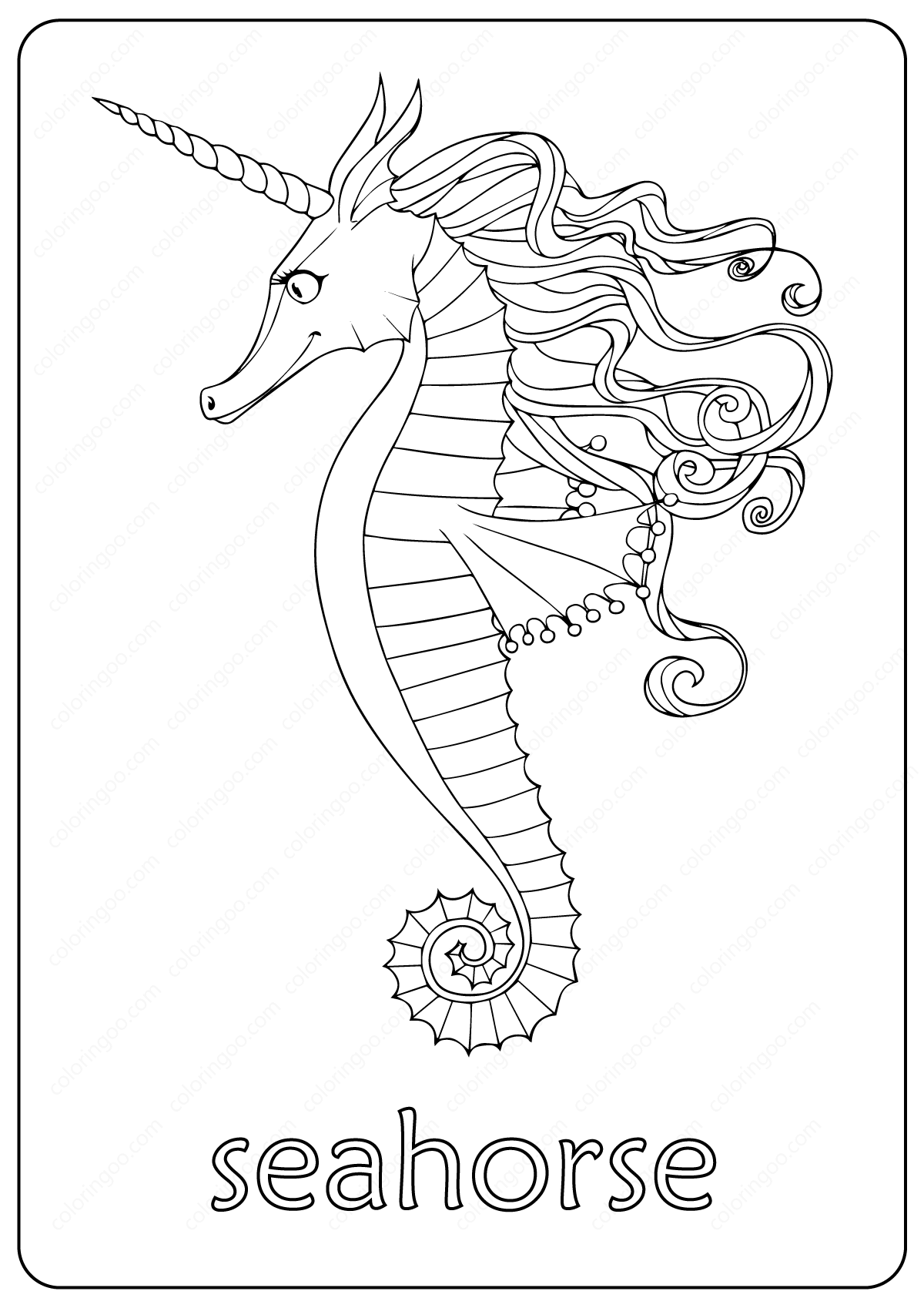 133 Free Horse Coloring Pages for Kids Printable 126