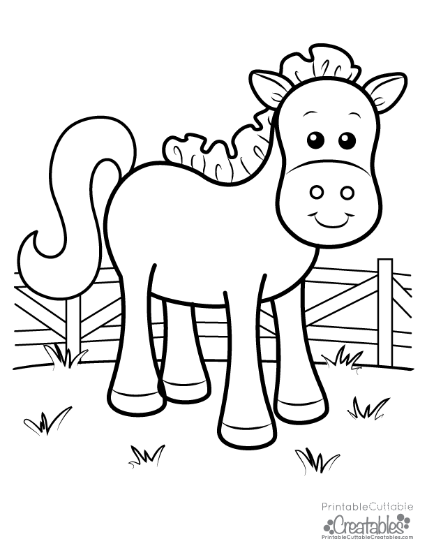 133 Free Horse Coloring Pages for Kids Printable 15