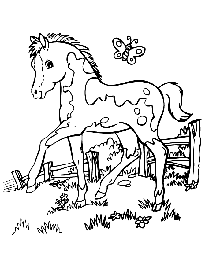 133 Free Horse Coloring Pages for Kids Printable 21