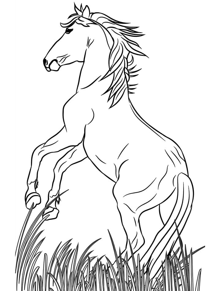 133 Free Horse Coloring Pages for Kids Printable 22