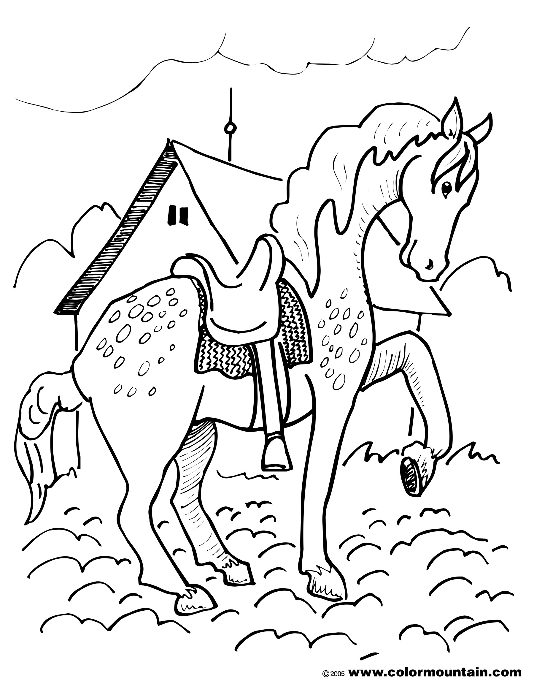 133 Free Horse Coloring Pages for Kids Printable 27