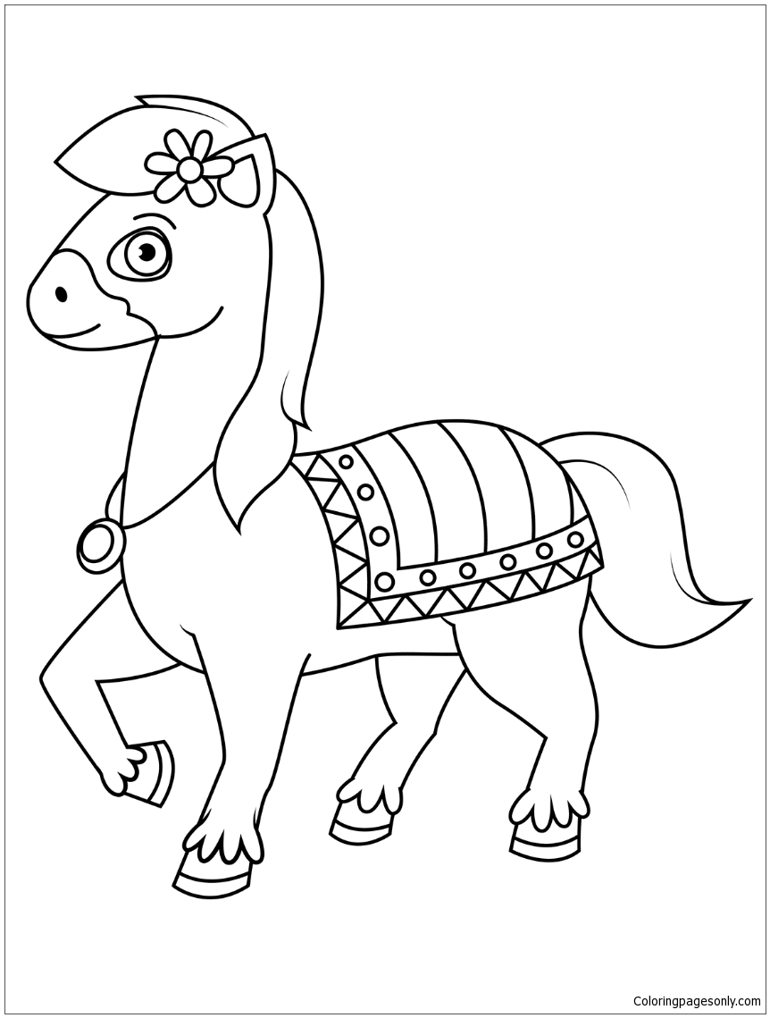 133 Free Horse Coloring Pages for Kids Printable 29