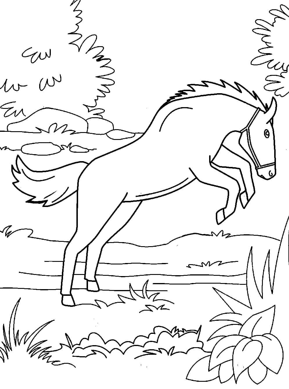 133 Free Horse Coloring Pages for Kids Printable 34