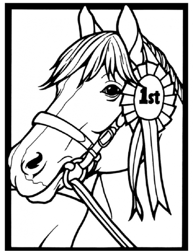 133 Free Horse Coloring Pages for Kids Printable 35