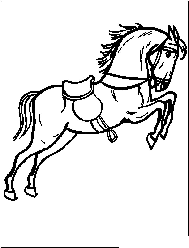 133 Free Horse Coloring Pages for Kids Printable 40