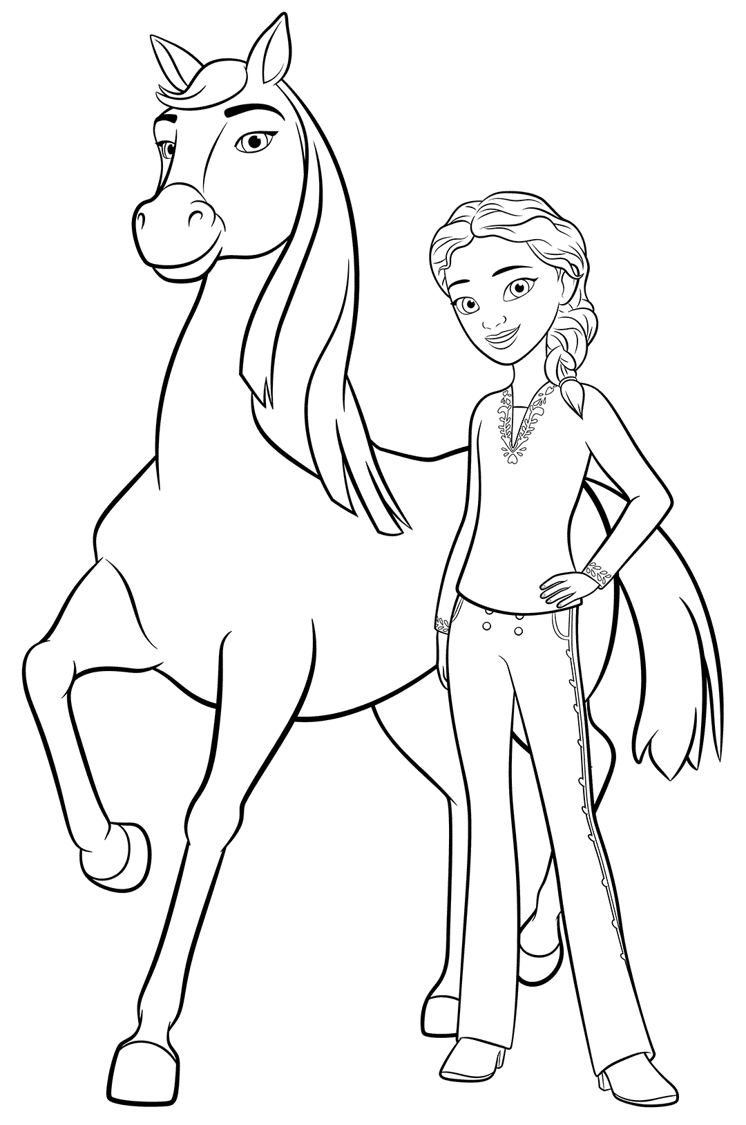 133 Free Horse Coloring Pages for Kids Printable 49