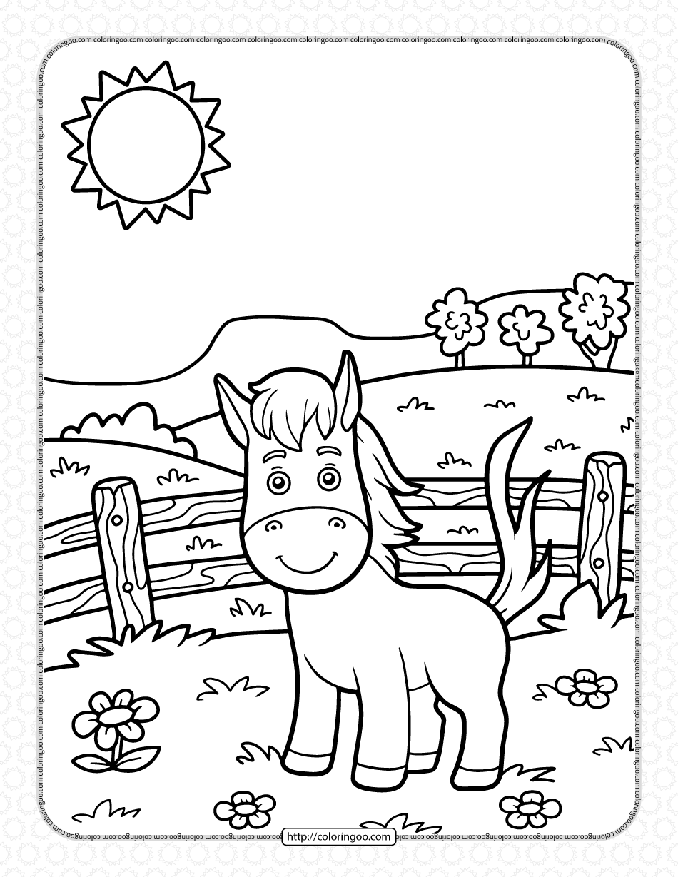 133 Free Horse Coloring Pages for Kids Printable 53