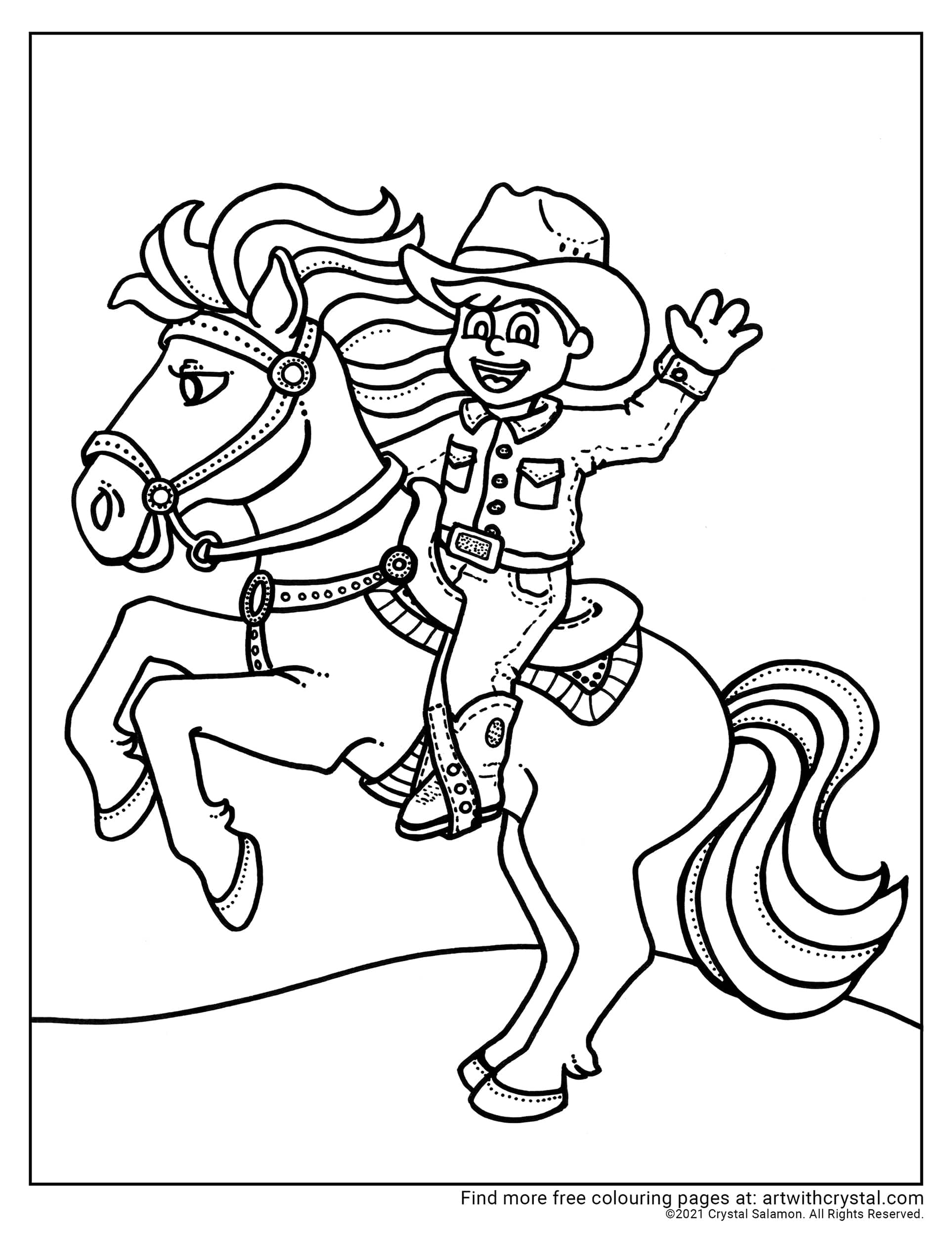 133 Free Horse Coloring Pages for Kids Printable 66