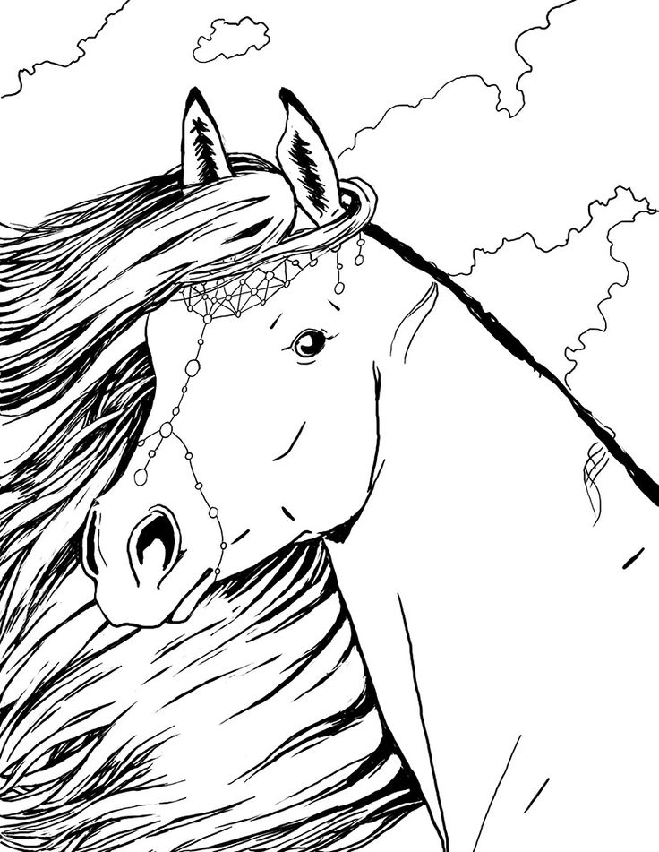 133 Free Horse Coloring Pages for Kids Printable 67