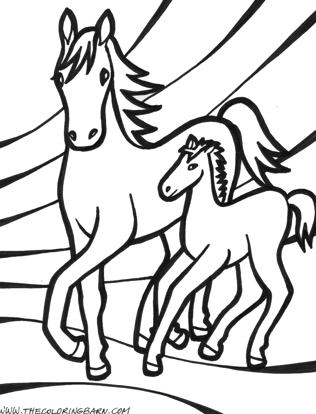 133 Free Horse Coloring Pages for Kids Printable 74