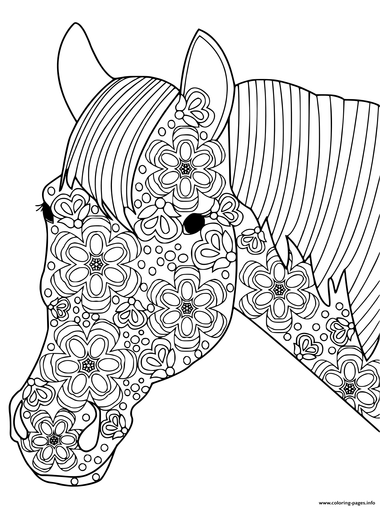 133 Free Horse Coloring Pages for Kids Printable 82