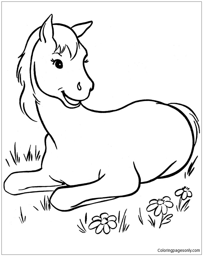 133 Free Horse Coloring Pages for Kids Printable 86