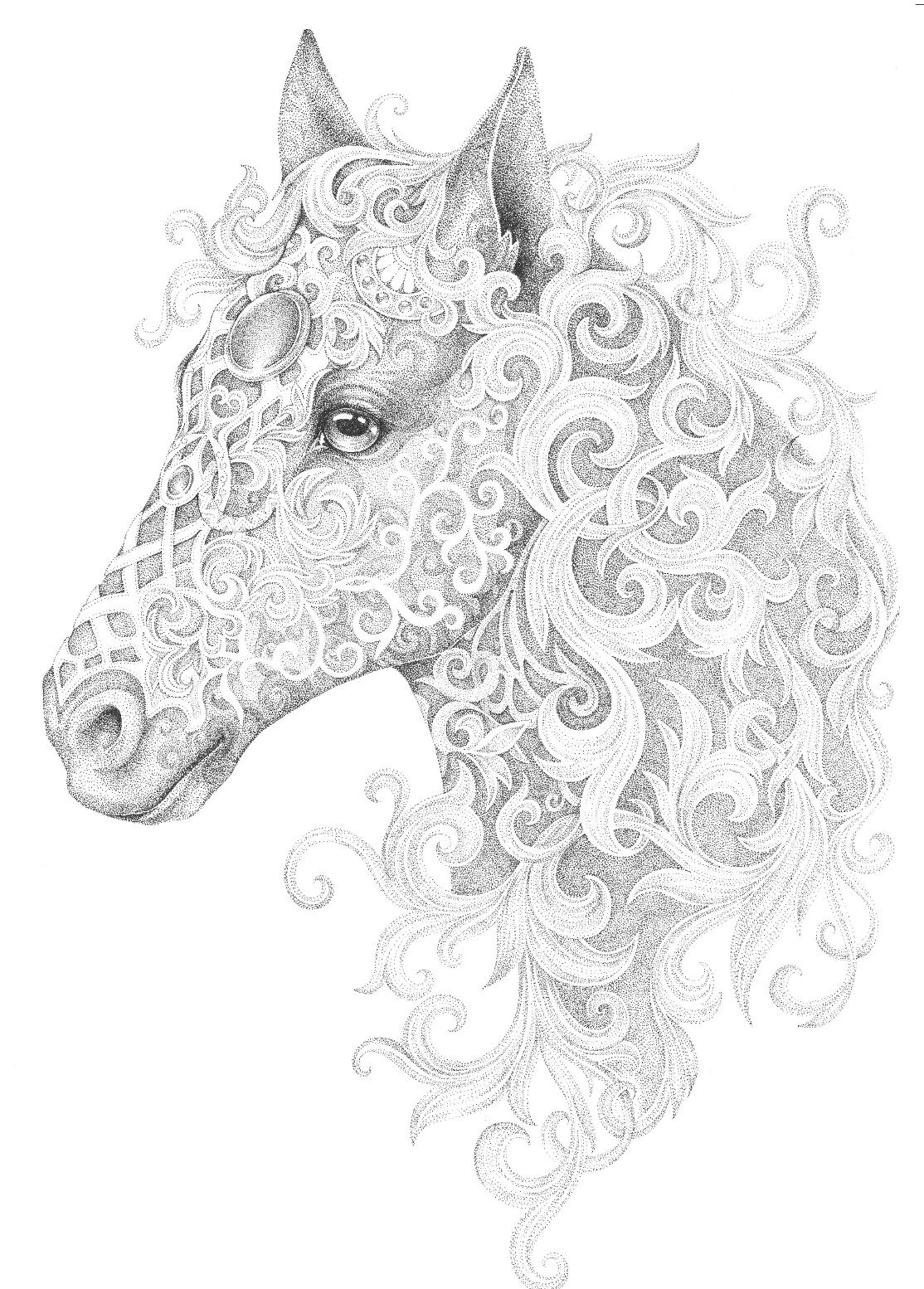 133 Free Horse Coloring Pages for Kids Printable 9