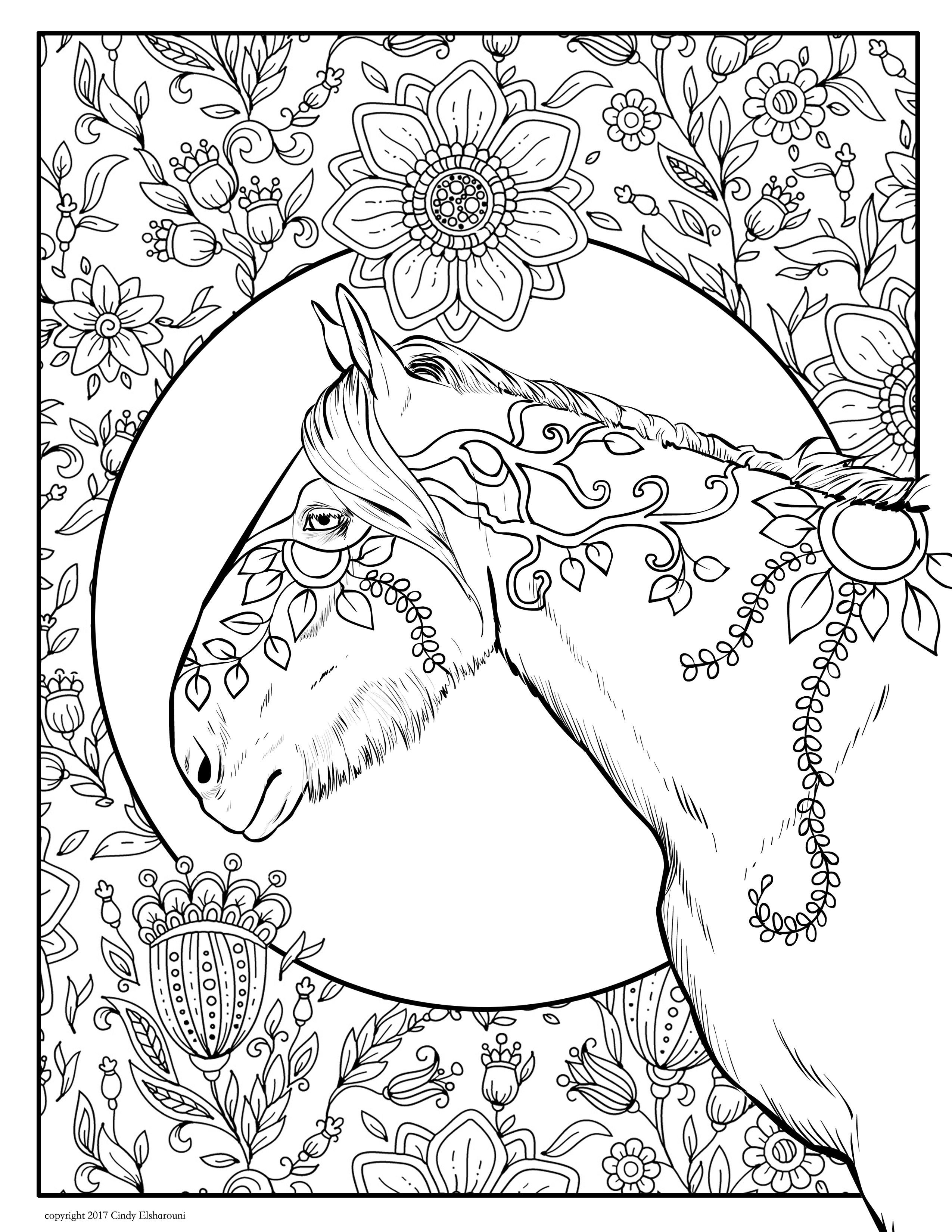 133 Free Horse Coloring Pages for Kids Printable 92