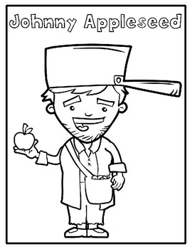 138 Legendary Johnny Appleseed Coloring Pages Printable 124