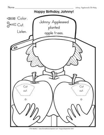 138 Legendary Johnny Appleseed Coloring Pages Printable 129