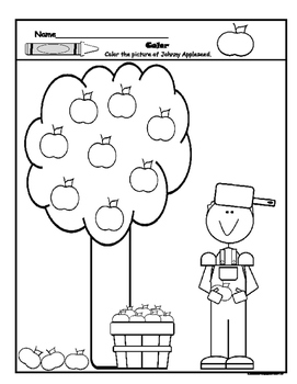 138 Legendary Johnny Appleseed Coloring Pages Printable 2