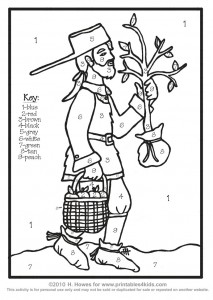 138 Legendary Johnny Appleseed Coloring Pages Printable 34