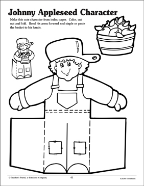 138 Legendary Johnny Appleseed Coloring Pages Printable 4