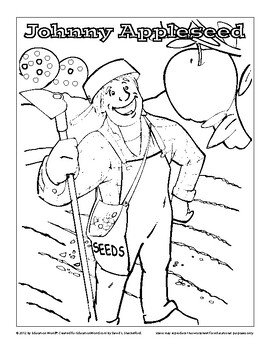 138 Legendary Johnny Appleseed Coloring Pages Printable 47