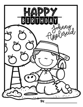 138 Legendary Johnny Appleseed Coloring Pages Printable 63