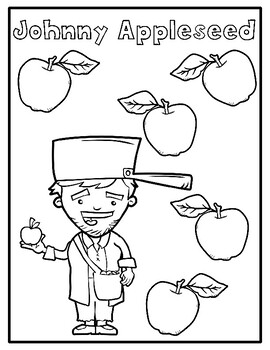 138 Legendary Johnny Appleseed Coloring Pages Printable 64