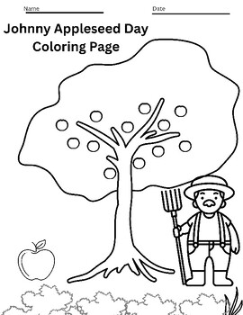 138 Legendary Johnny Appleseed Coloring Pages Printable 99