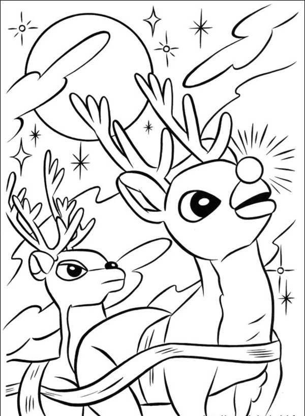 27 Festive Rudolph Coloring Pages Printable 19