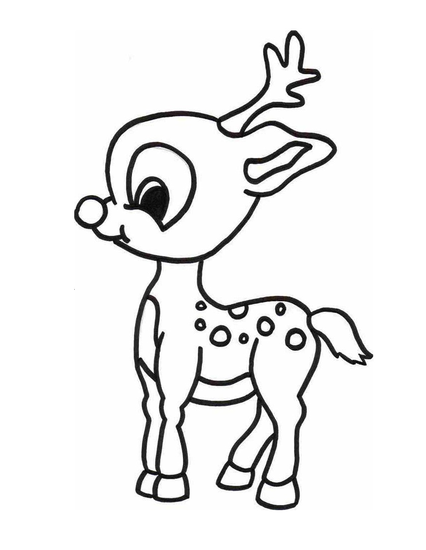 27 Festive Rudolph Coloring Pages Printable 2