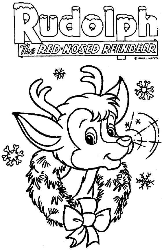 27 Festive Rudolph Coloring Pages Printable 20