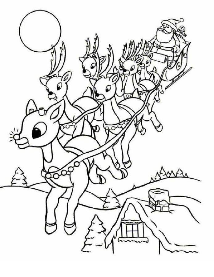 27 Festive Rudolph Coloring Pages Printable 21