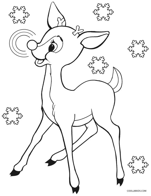 27 Festive Rudolph Coloring Pages Printable 24