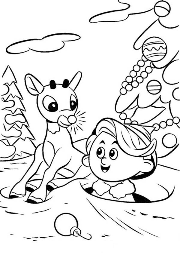 27 Festive Rudolph Coloring Pages Printable 26