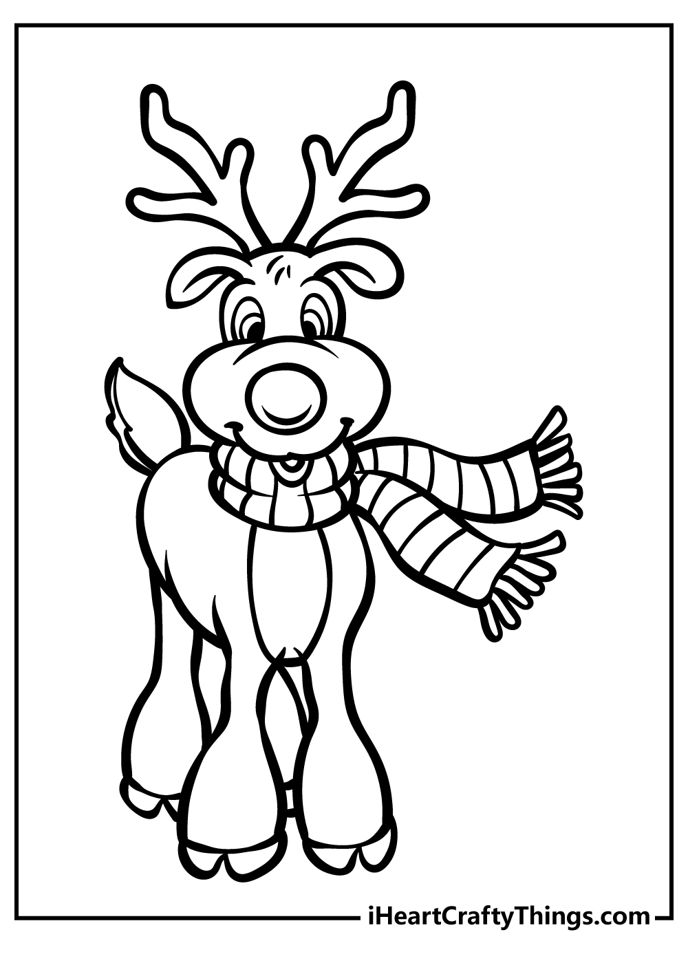 27 Festive Rudolph Coloring Pages Printable 27