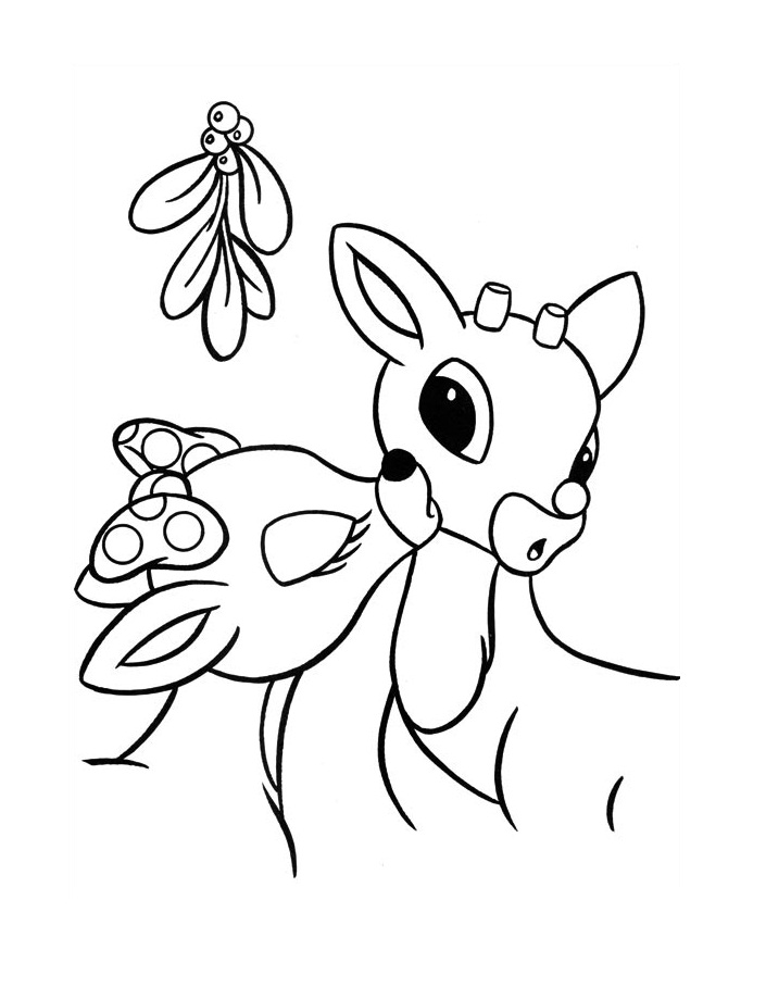 27 Festive Rudolph Coloring Pages Printable 29