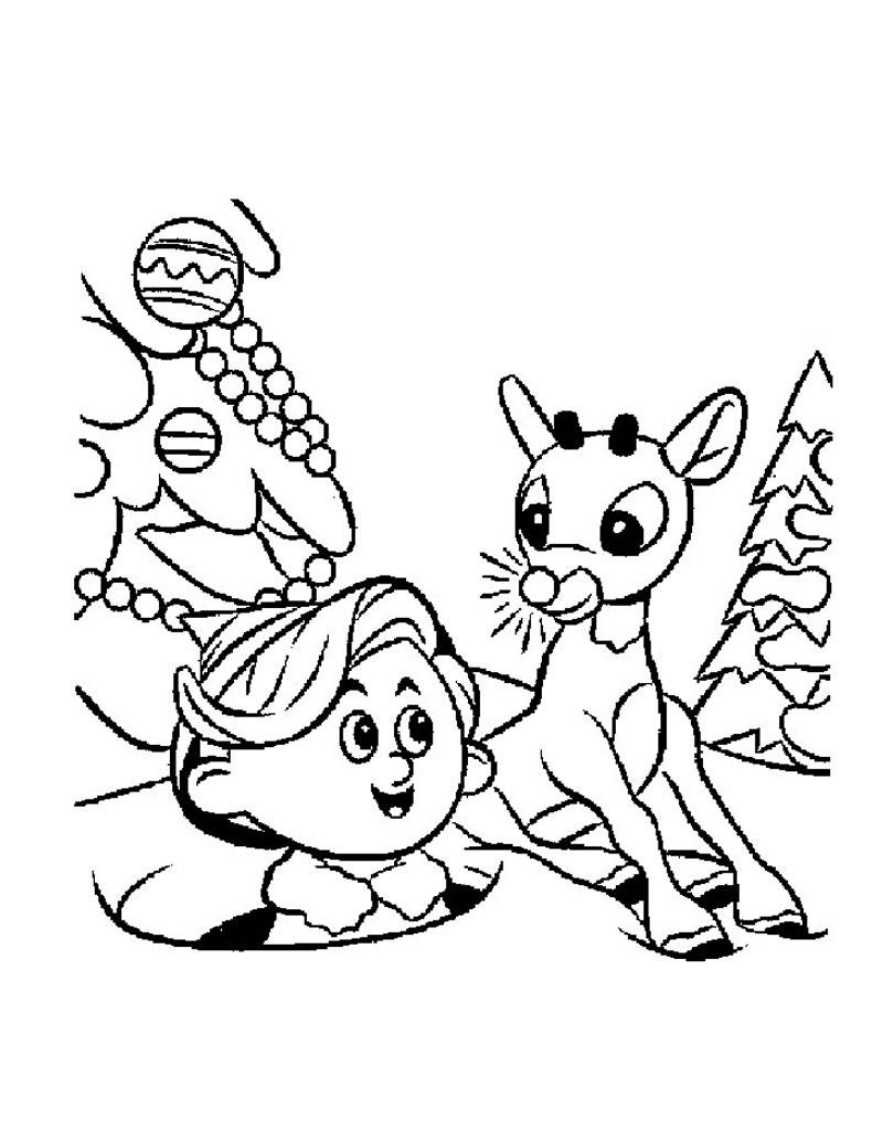 27 Festive Rudolph Coloring Pages Printable 30