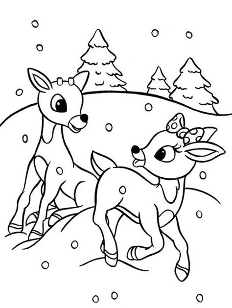 27 Festive Rudolph Coloring Pages Printable 34