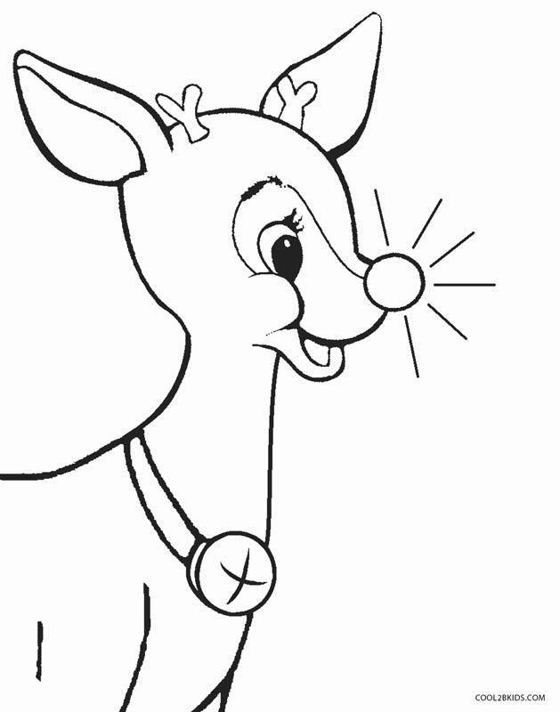 27 Festive Rudolph Coloring Pages Printable 4