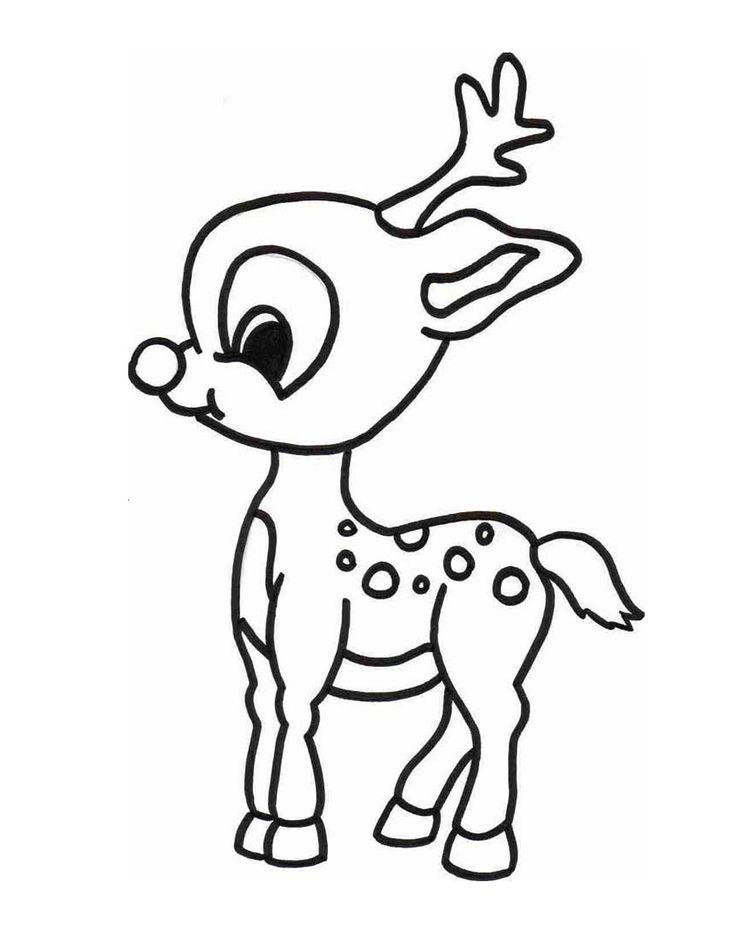 27 Festive Rudolph Coloring Pages Printable 7