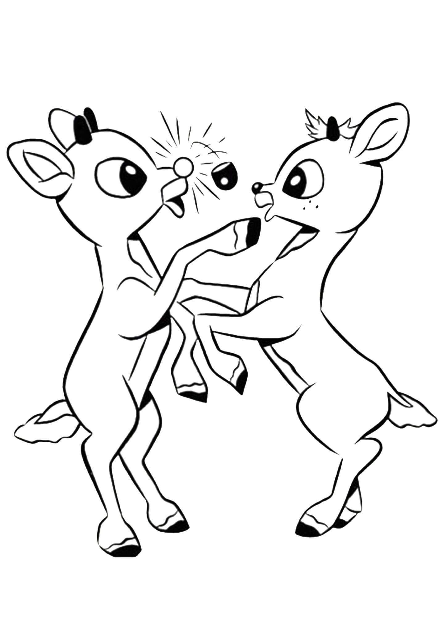 27 Festive Rudolph Coloring Pages Printable 8