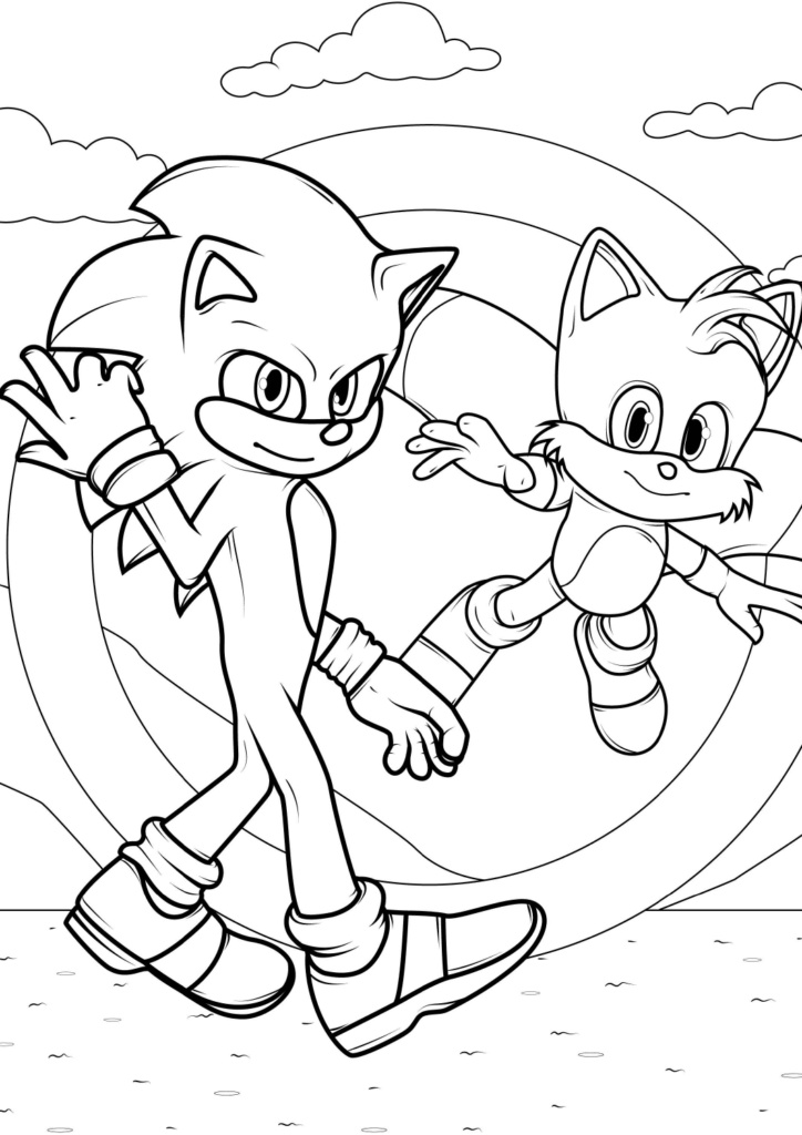 27 Sonic X Coloring Pages Printable