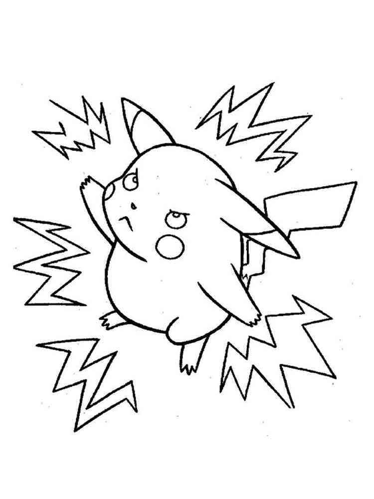 28 Fun Pikachu Coloring Pages Printable 10