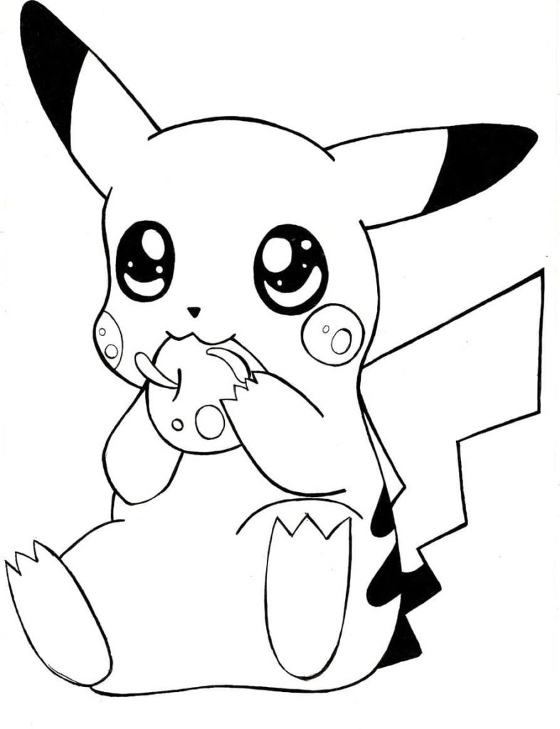 28 Fun Pikachu Coloring Pages Printable 11