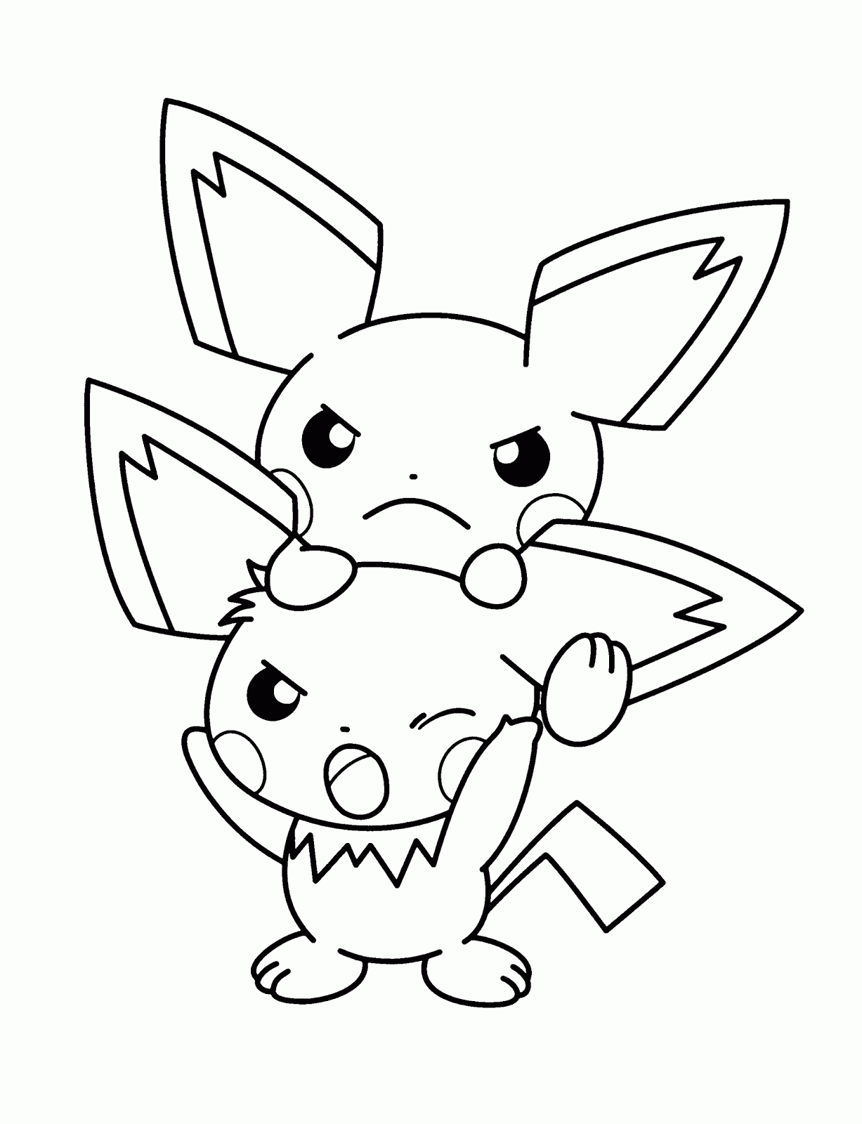 28 Fun Pikachu Coloring Pages Printable 14