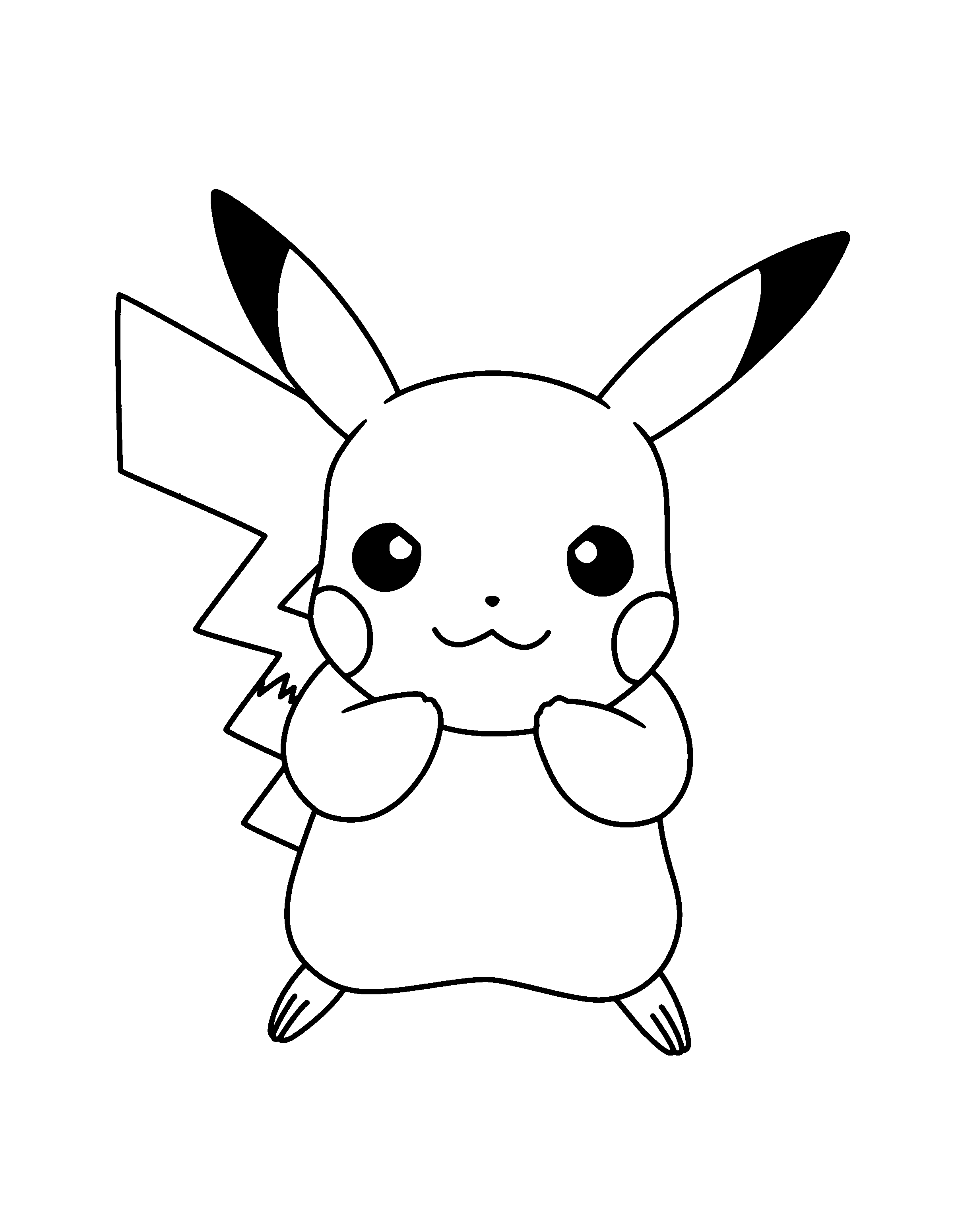 28 Fun Pikachu Coloring Pages Printable 17