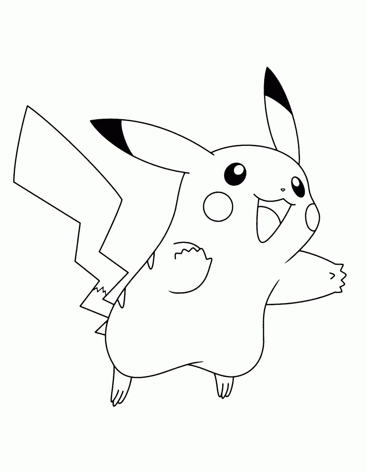 28 Fun Pikachu Coloring Pages Printable 18