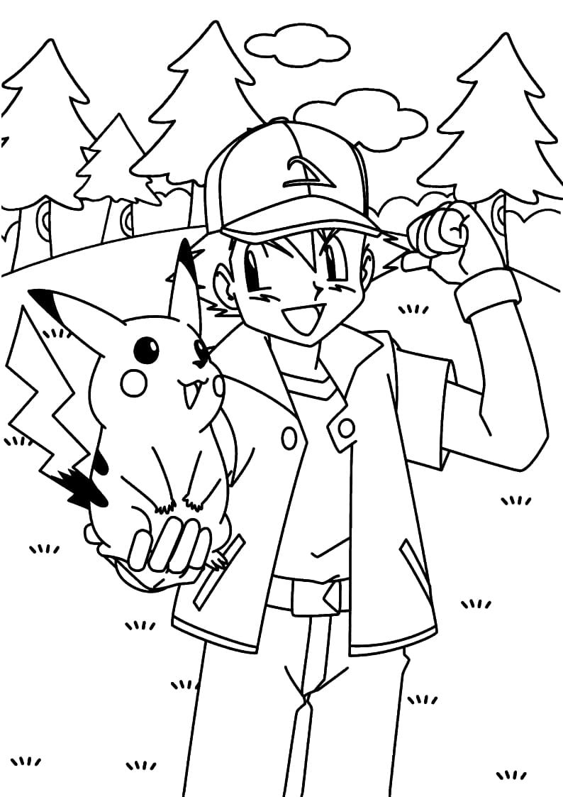 28 Fun Pikachu Coloring Pages Printable 19