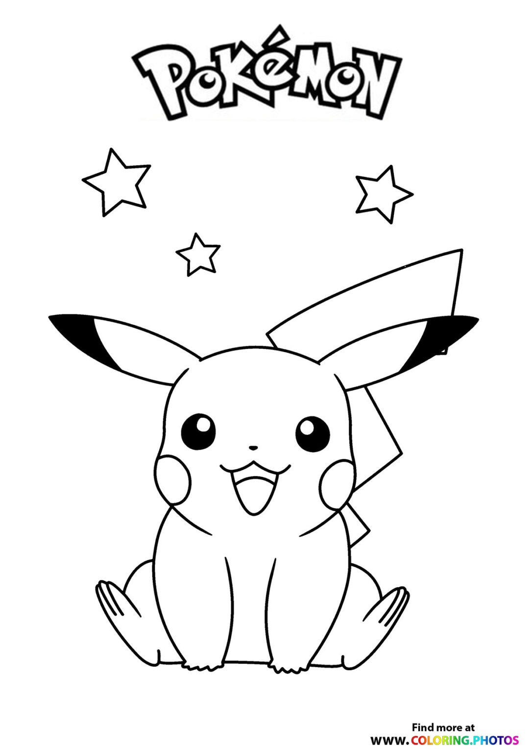 28 Fun Pikachu Coloring Pages Printable 24